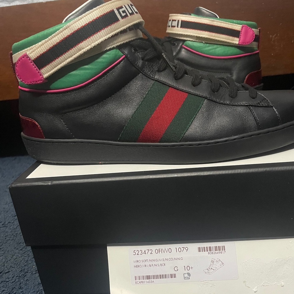 Gucci Stripe Ace High Top